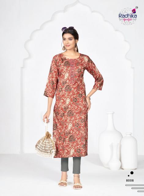 Radhika lifestyle alisha vol 8 wholesale prices of jaipuri kurti